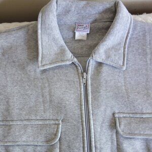 Vtg HABAND Casual Joe Full Zip Gray Sweatshirt / Jacket – Men’s Small